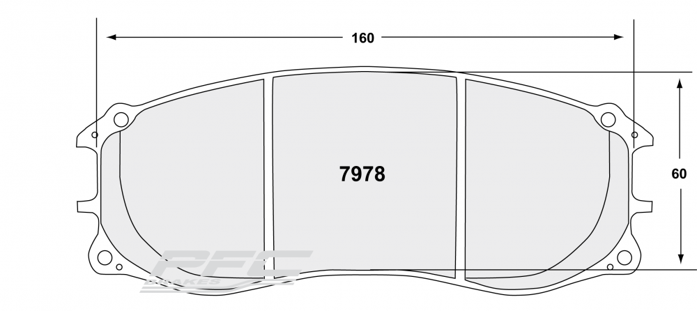 1768.331.17.44 PFC 331 pour Porsche 991 GT3, GT4 - Avant avec freins PCCB